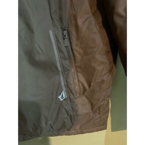 Volcom brown blue men’s jacket coat size L - Picture 7 of 10